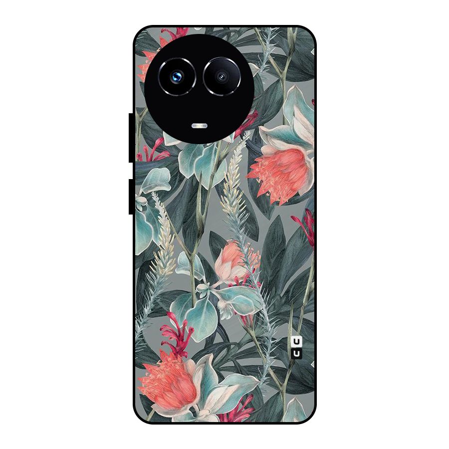 Colored Petals Metal Back Case for Realme 11X