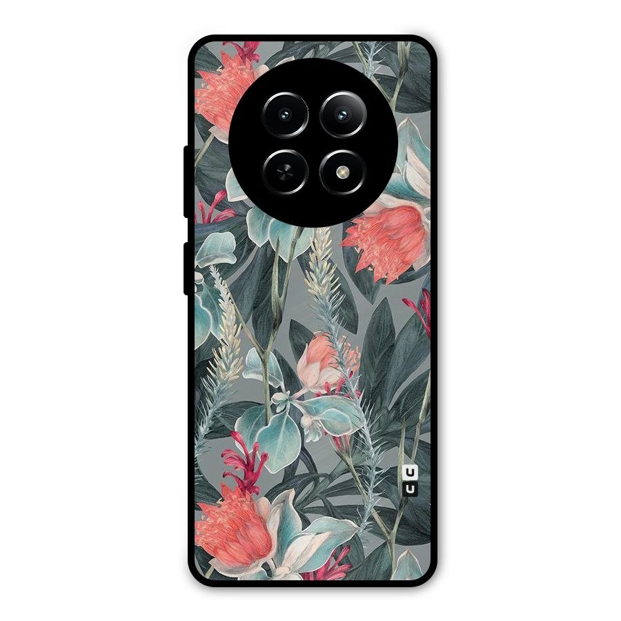 Colored Petals Metal Back Case for Realme 12 5G