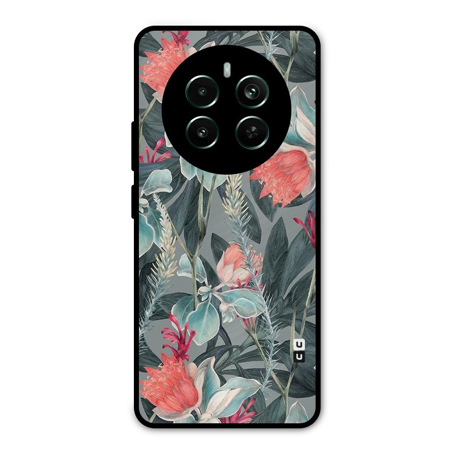 Colored Petals Metal Back Case for Realme 12 Pro Plus