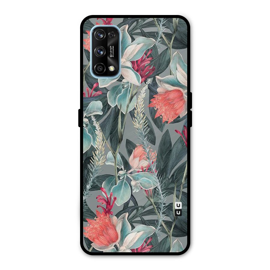 Colored Petals Metal Back Case for Realme 7 Pro