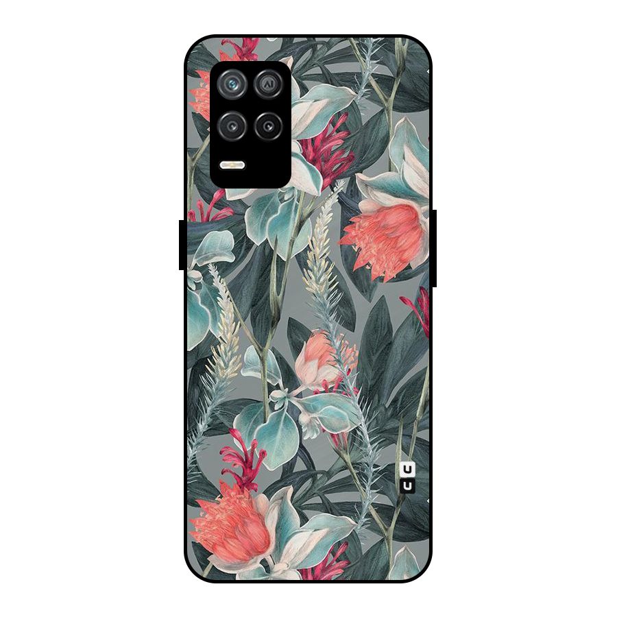 Colored Petals Metal Back Case for Realme 8 5G