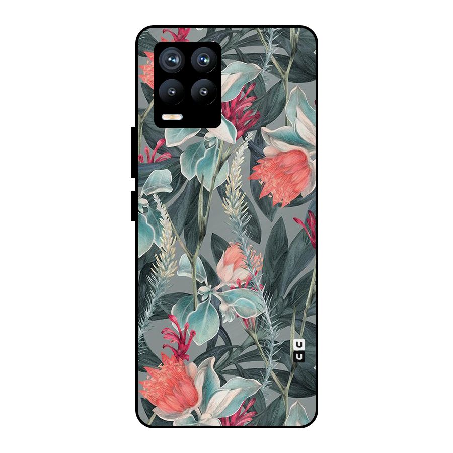 Colored Petals Metal Back Case for Realme 8 Pro