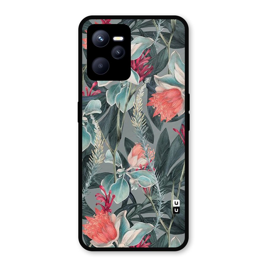 Colored Petals Metal Back Case for Realme C35