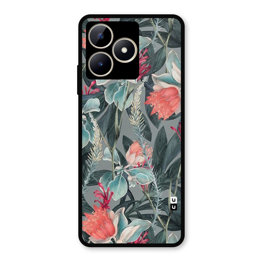 Colored Petals Metal Back Case for Realme Narzo N53