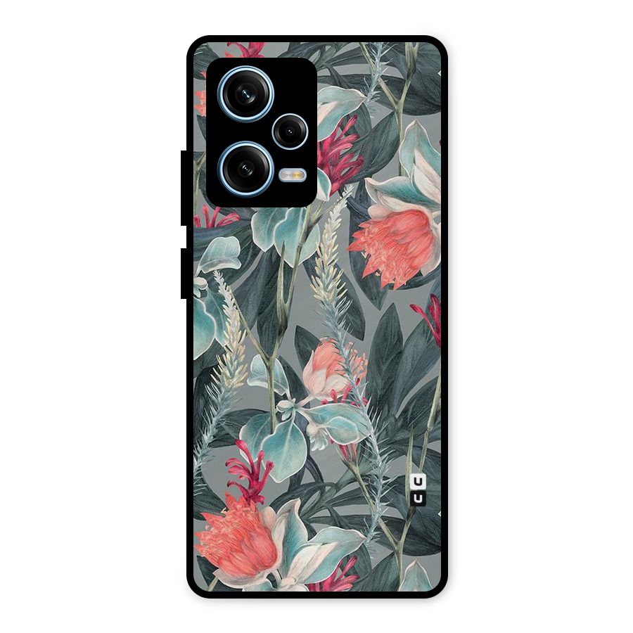 Colored Petals Metal Back Case for Redmi Note 12 Pro