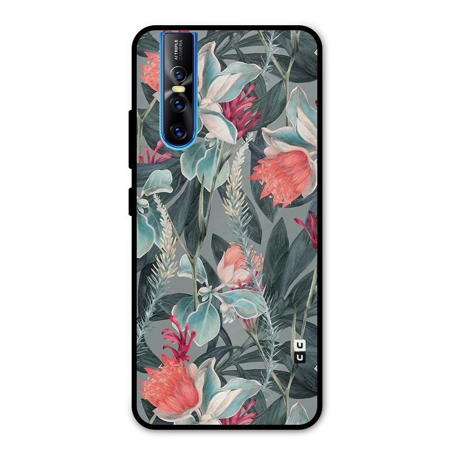 Colored Petals Metal Back Case for Vivo V15 Pro