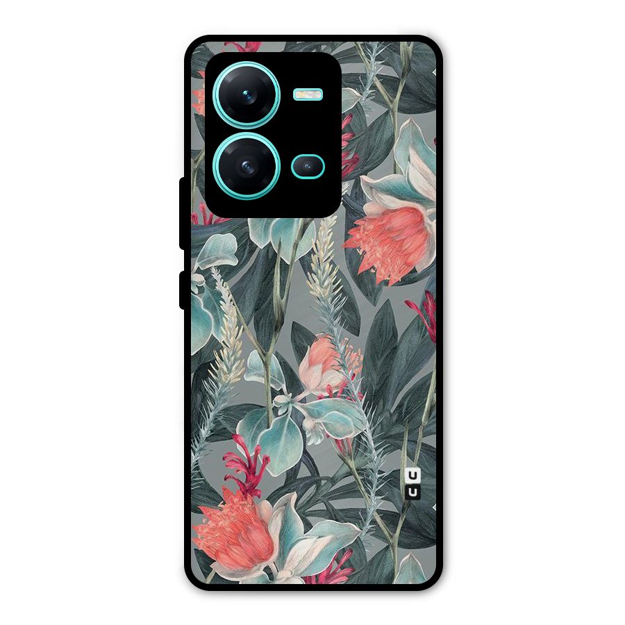 Colored Petals Metal Back Case for Vivo V25