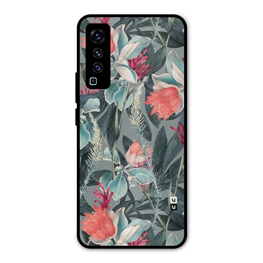 Colored Petals Metal Back Case for Vivo X50