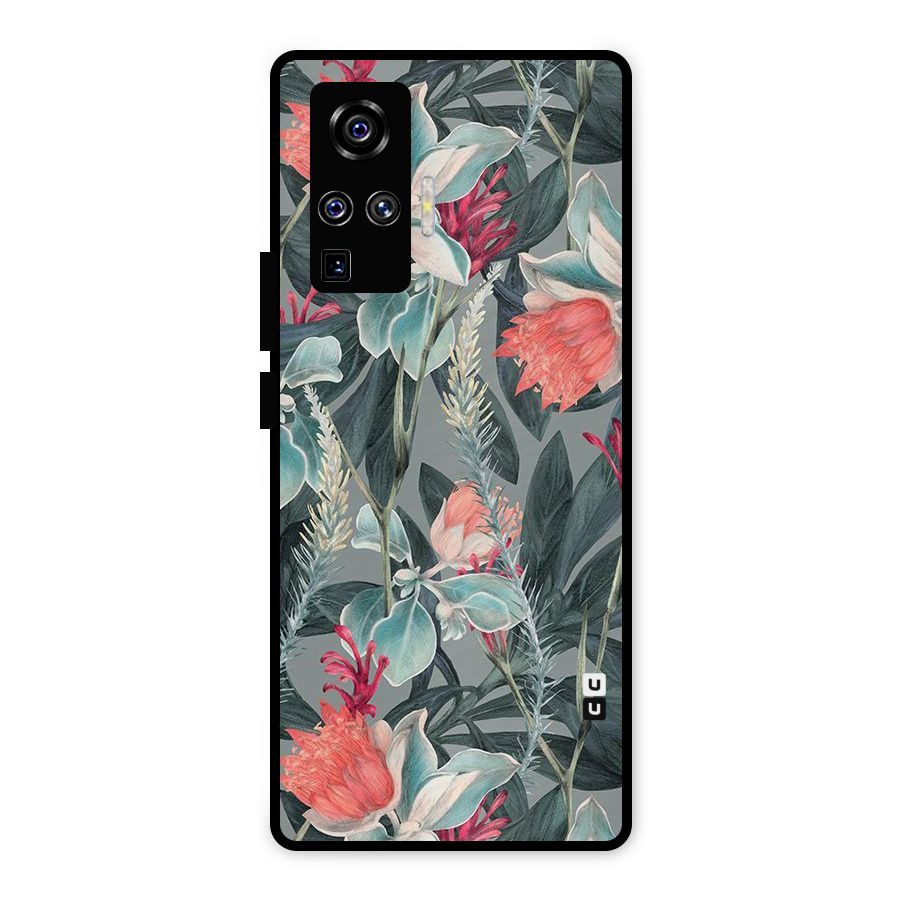 Colored Petals Metal Back Case for Vivo X50 Pro