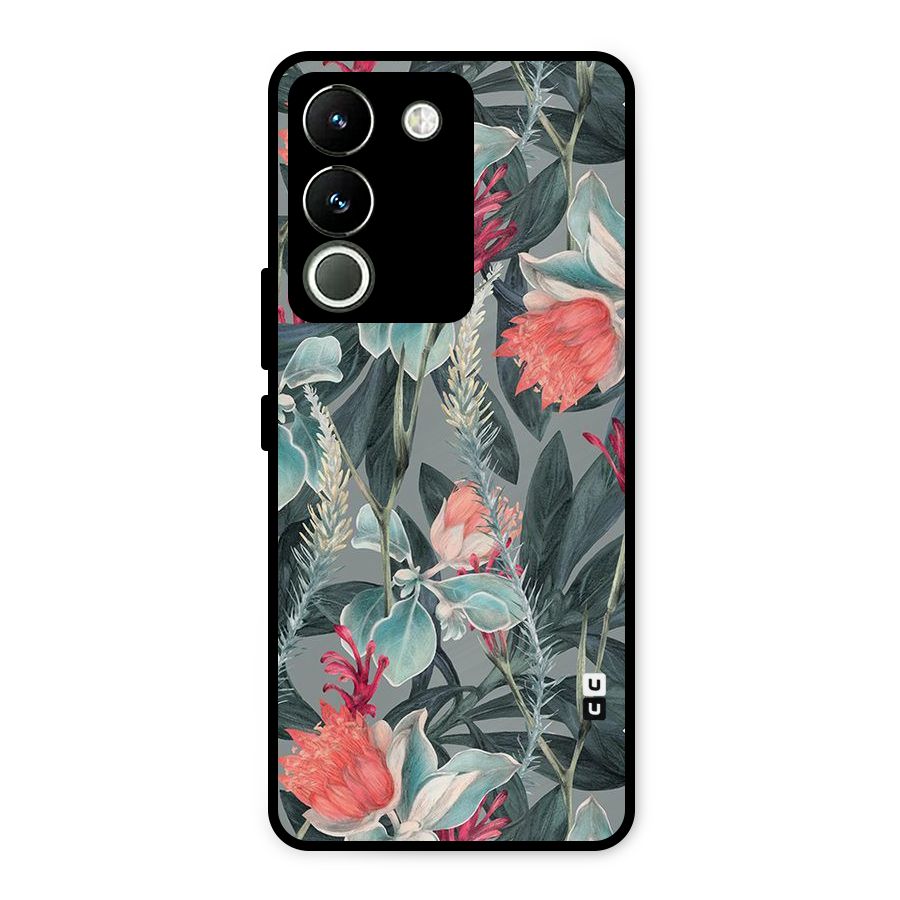 Colored Petals Metal Back Case for Vivo Y200