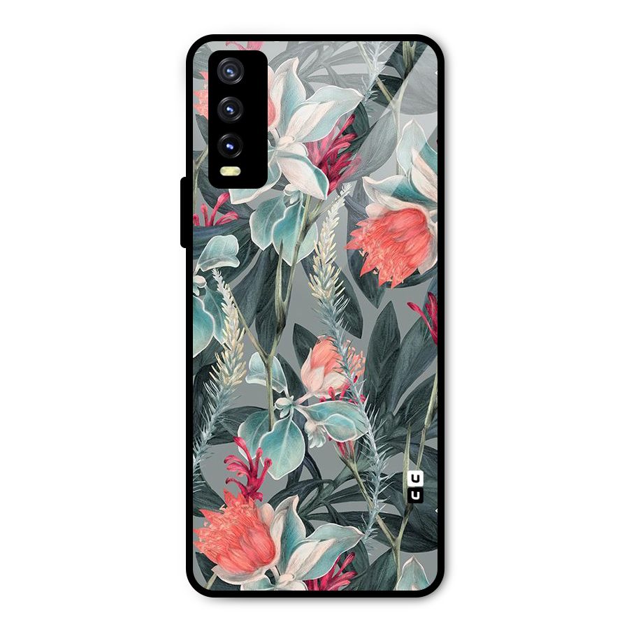 Colored Petals Metal Back Case for Vivo Y20g