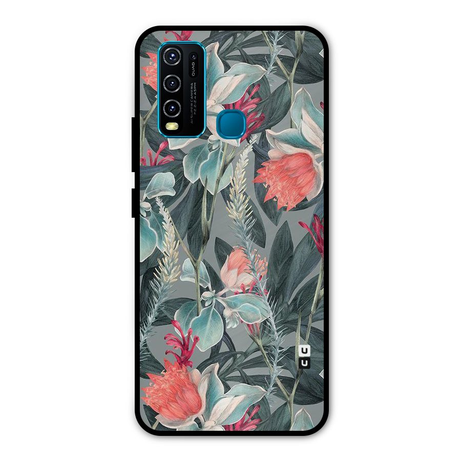 Colored Petals Metal Back Case for Vivo Y30