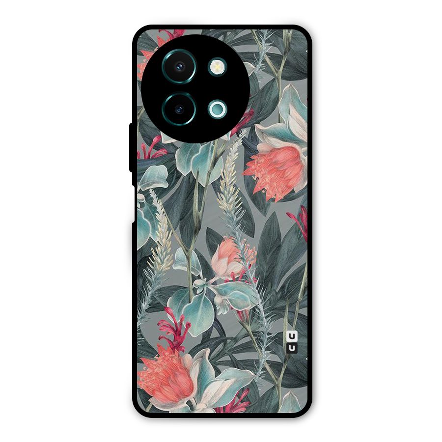 Colored Petals Metal Back Case for Vivo Y58