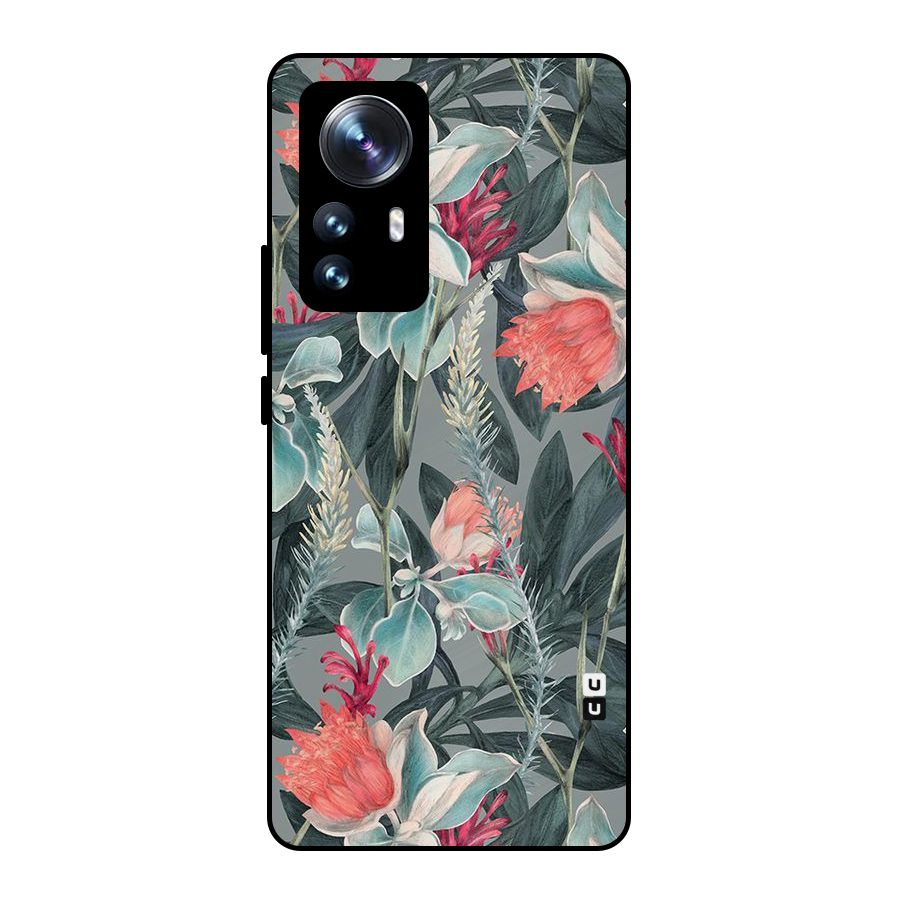 Colored Petals Metal Back Case for Xiaomi 12 Pro