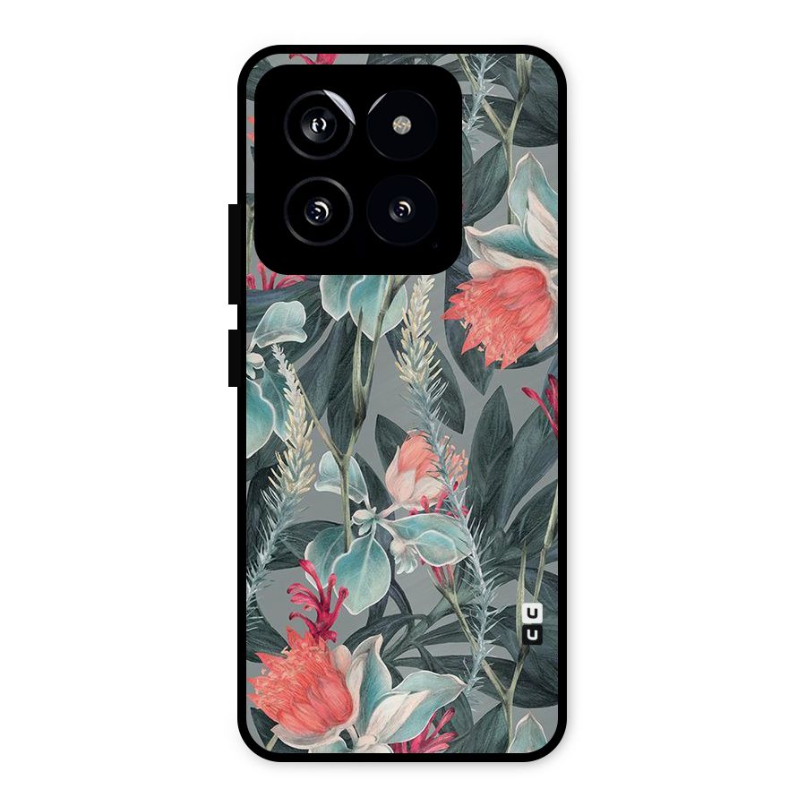 Colored Petals Metal Back Case for Xiaomi 14