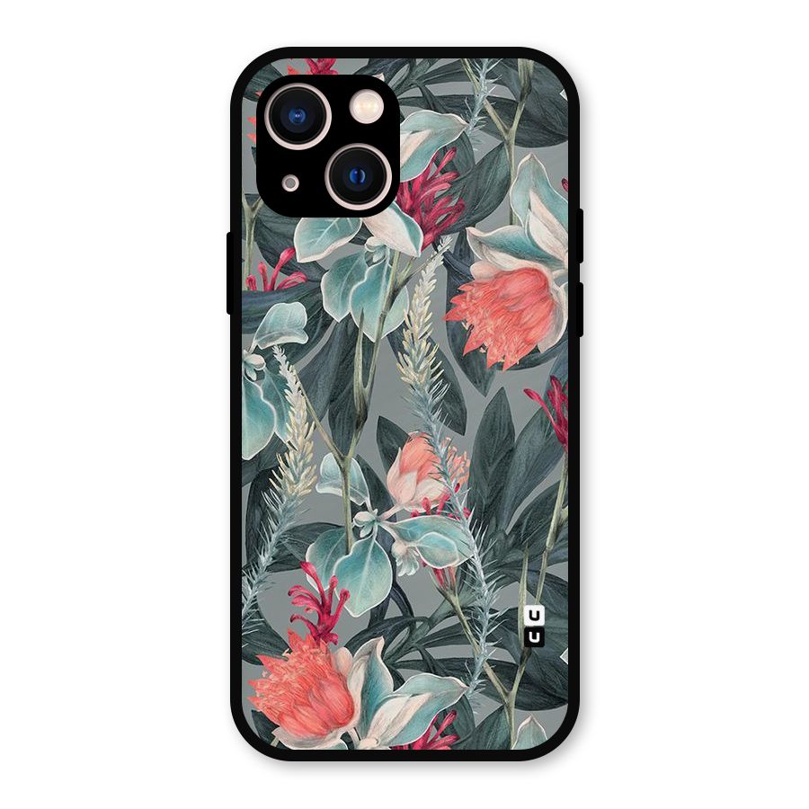 Colored Petals Metal Back Case for iPhone 13