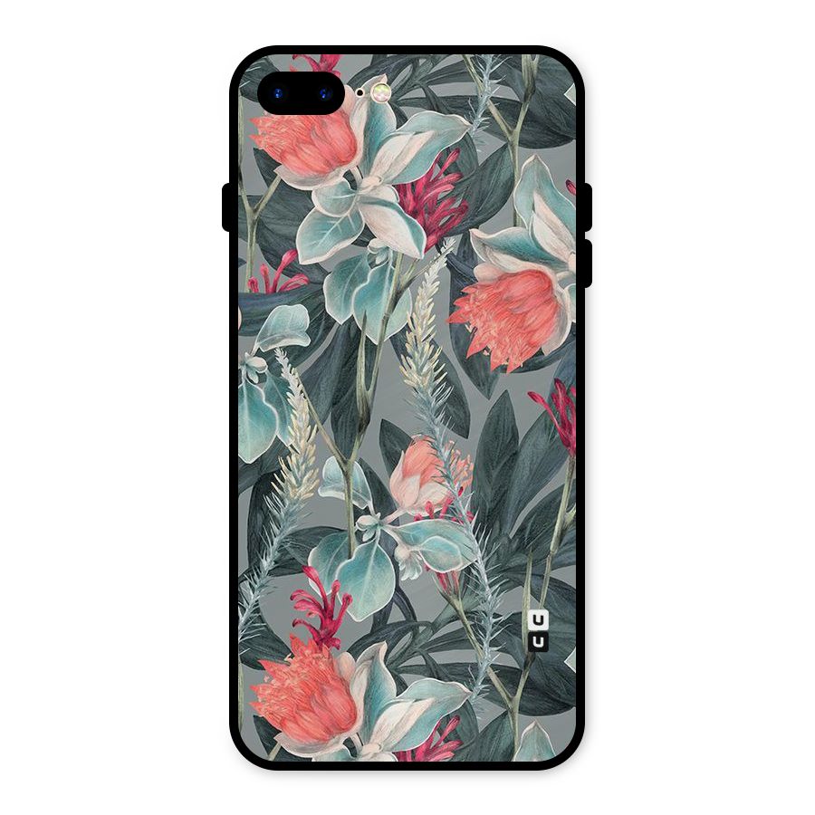 Colored Petals Metal Back Case for iPhone 8 Plus