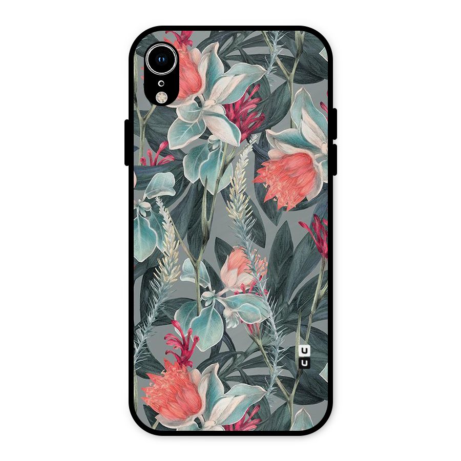 Colored Petals Metal Back Case for iPhone XR