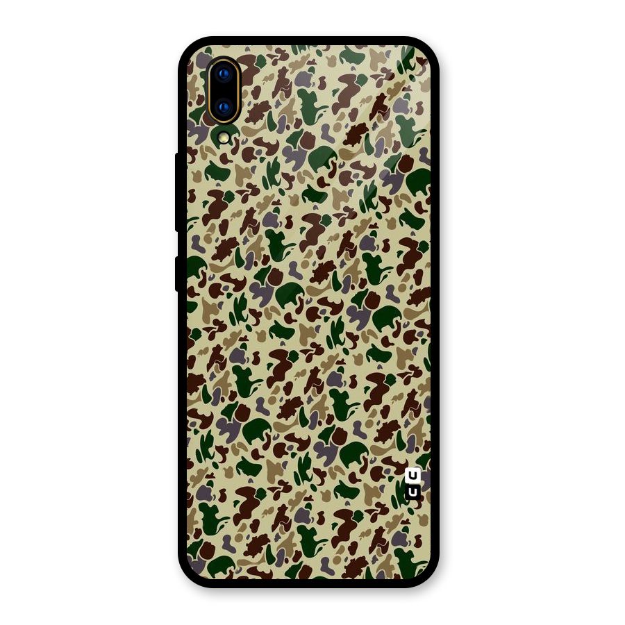 Colored Shapes Glass Back Case for Vivo V11 Pro