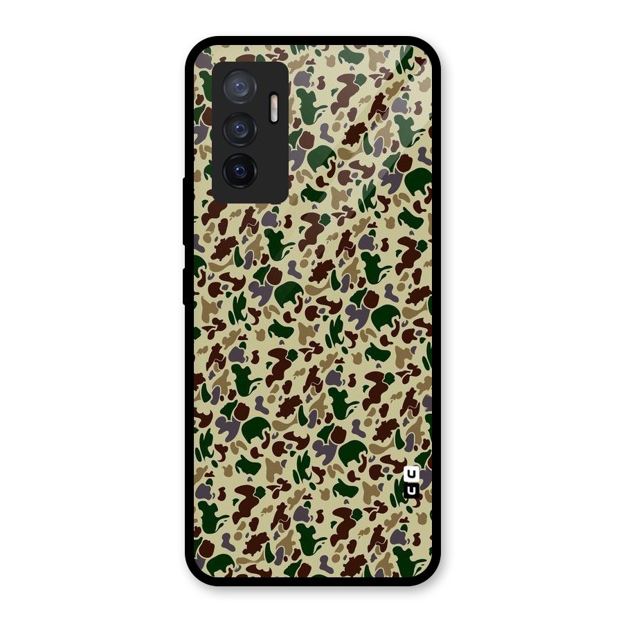 Colored Shapes Glass Back Case for Vivo V23e