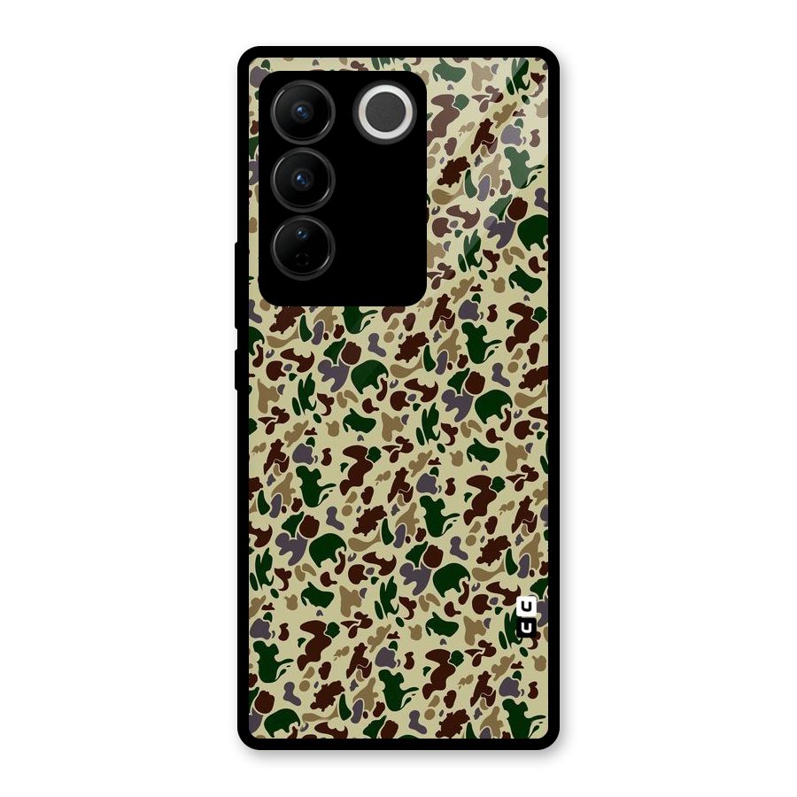 Colored Shapes Glass Back Case for Vivo V27