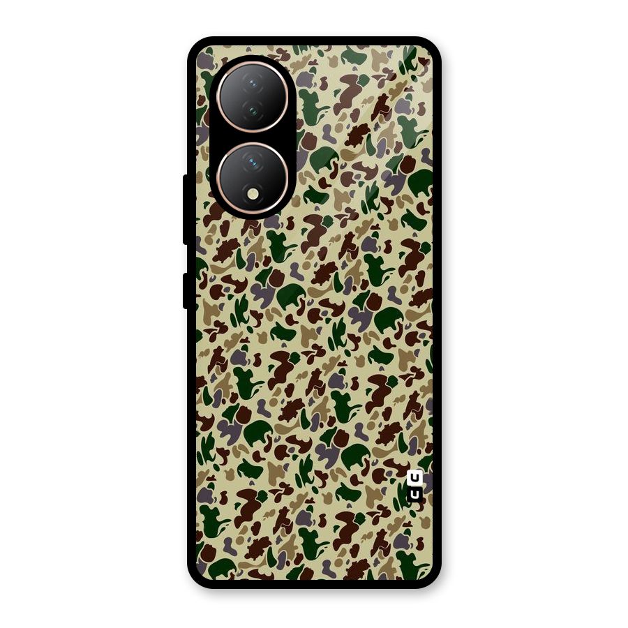 Colored Shapes Glass Back Case for Vivo Y100A