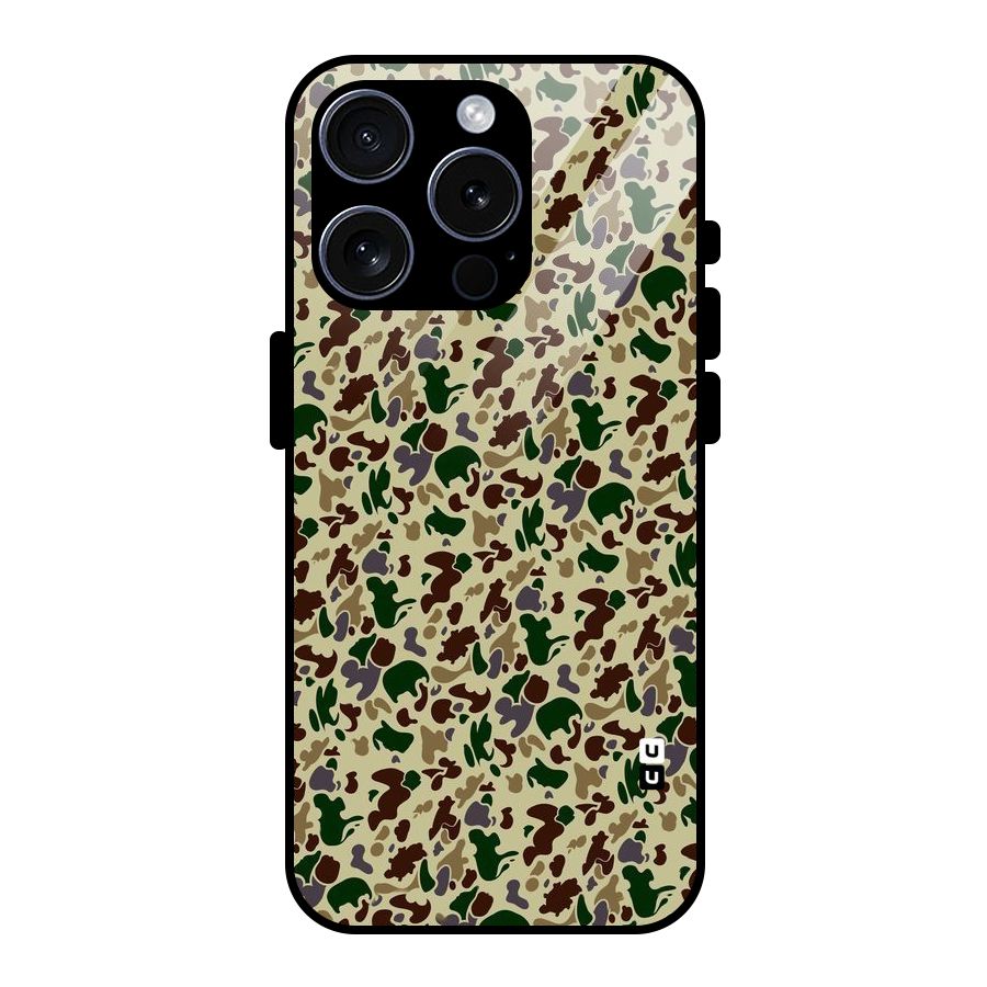 Colored Shapes Glass Back Case for iPhone 15 Pro