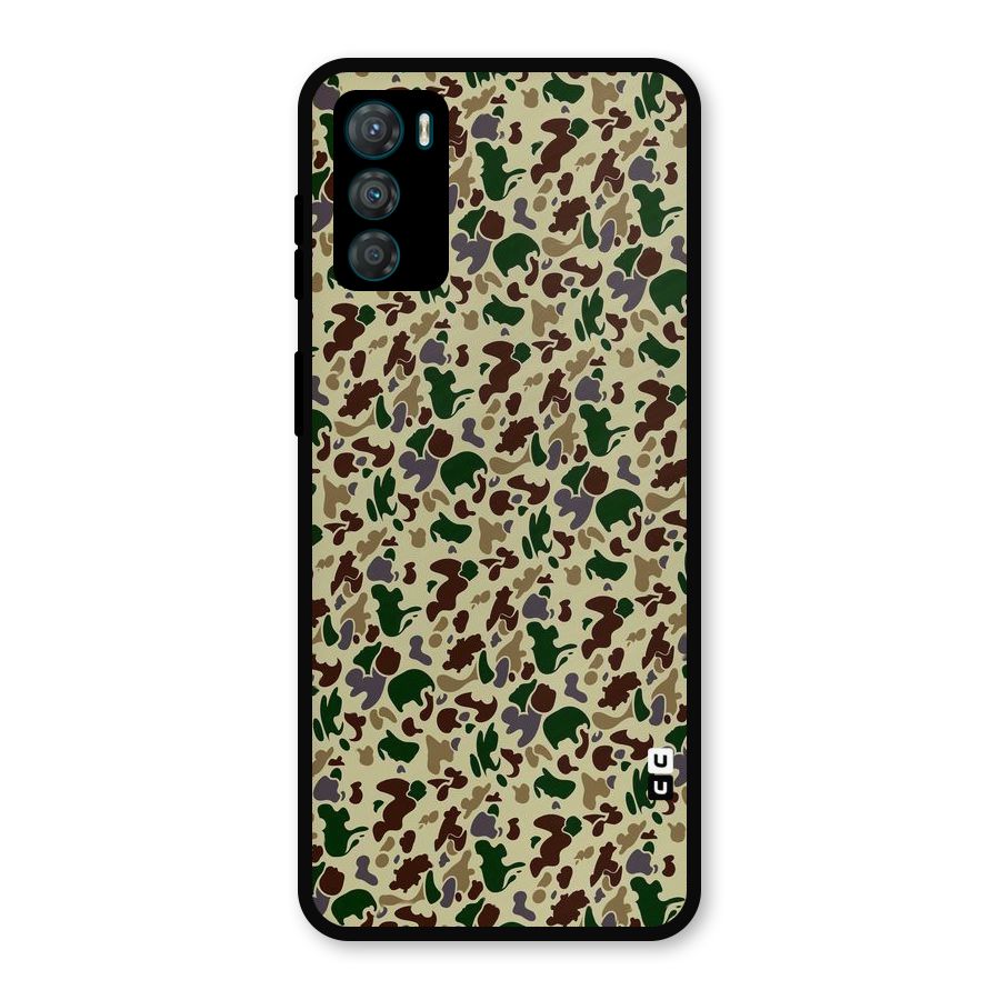 Colored Shapes Metal Back Case for Moto G42