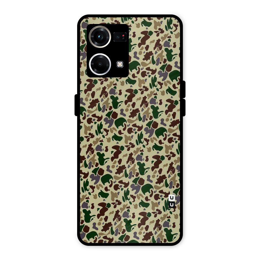 Colored Shapes Metal Back Case for Oppo F21 Pro 4G