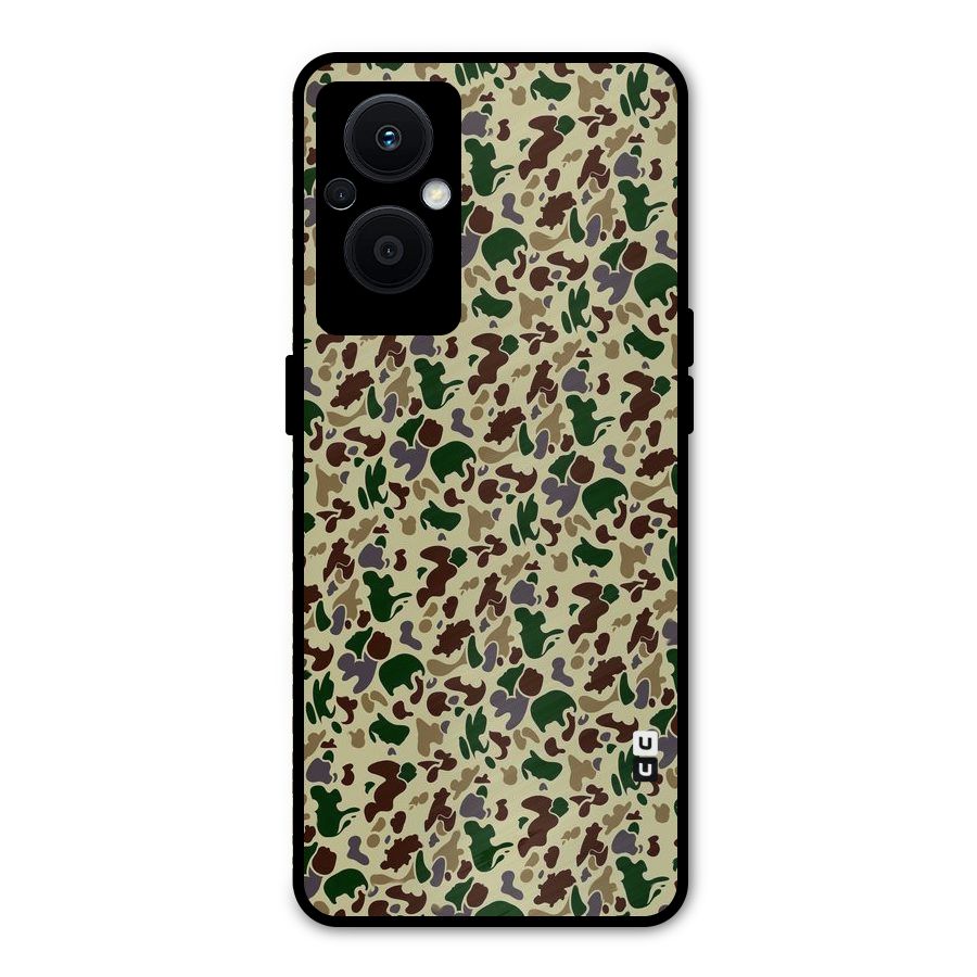 Colored Shapes Metal Back Case for Oppo F21 Pro 5G