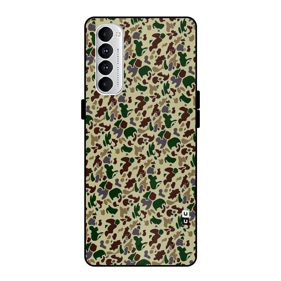Colored Shapes Metal Back Case for Oppo Reno4 Pro