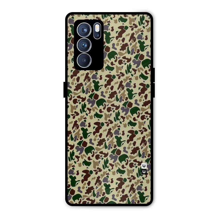 Colored Shapes Metal Back Case for Oppo Reno6 Pro 5G