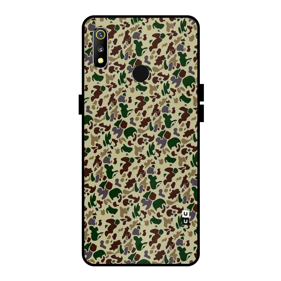 Colored Shapes Metal Back Case for Realme 3