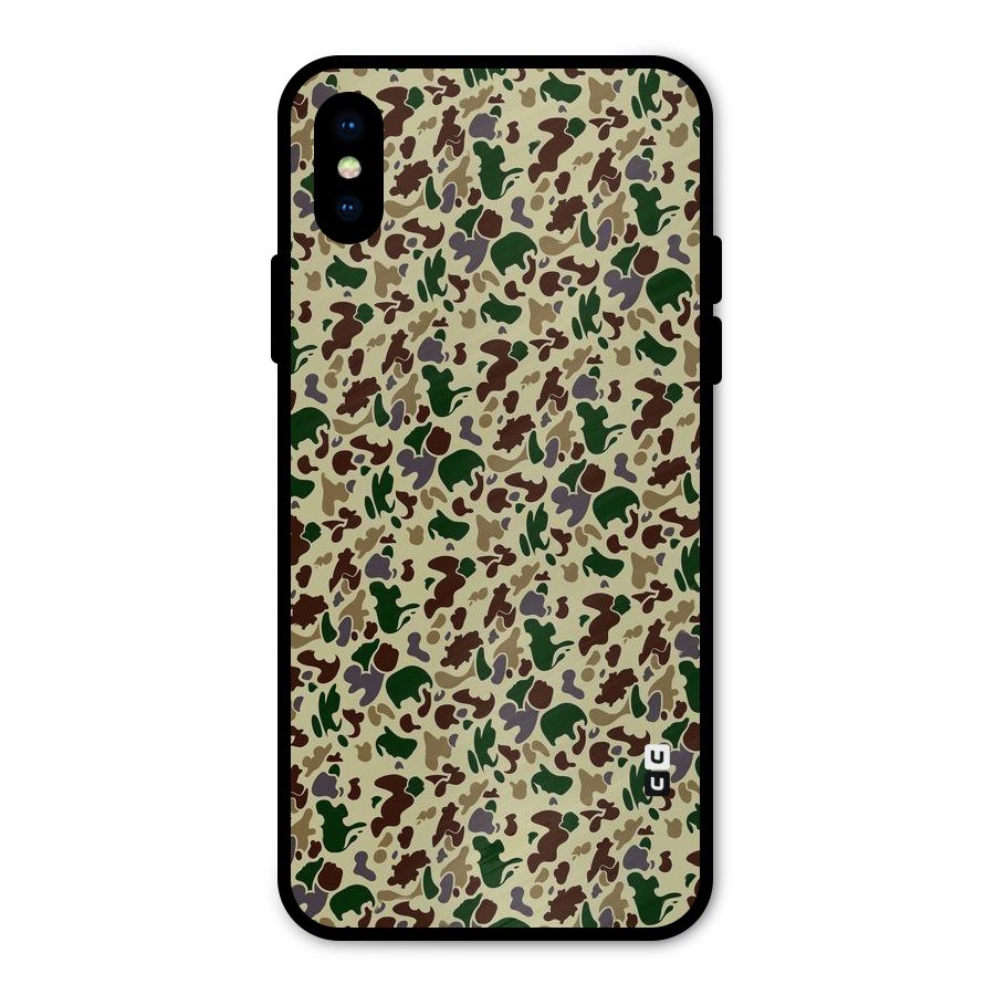 Colored Shapes Metal Back Case for iPhone X