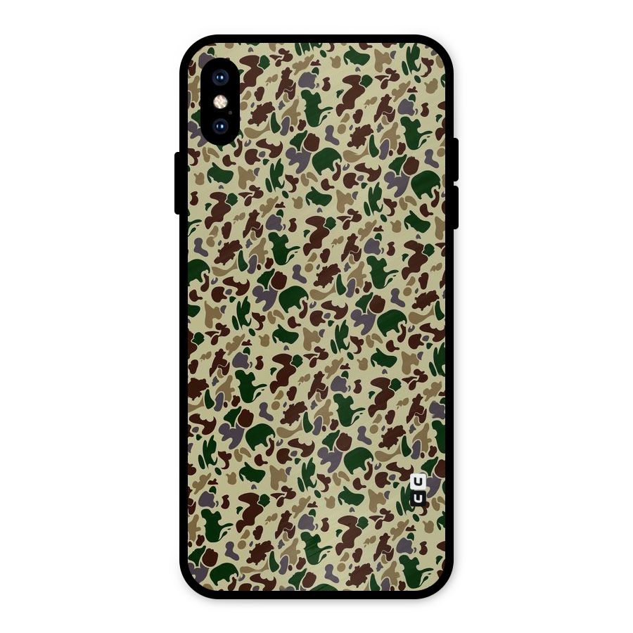 Colored Shapes Metal Back Case for iPhone XS Max