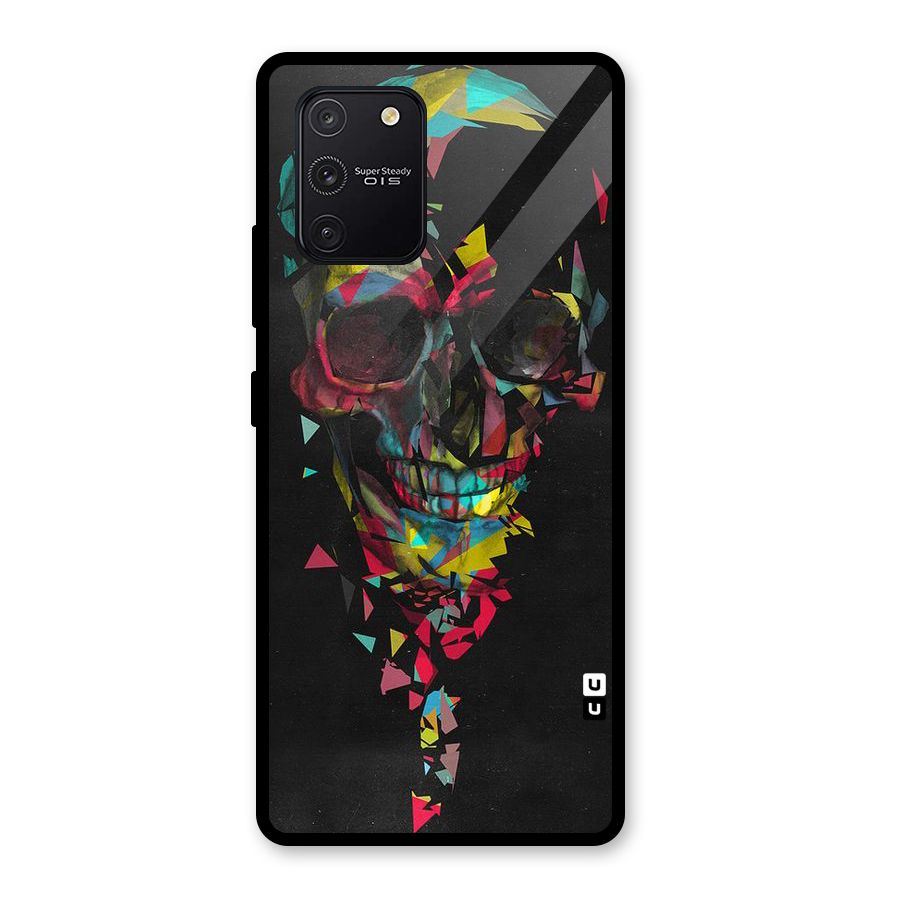 Colored Skull Shred Glass Back Case for Galaxy S10 Lite
