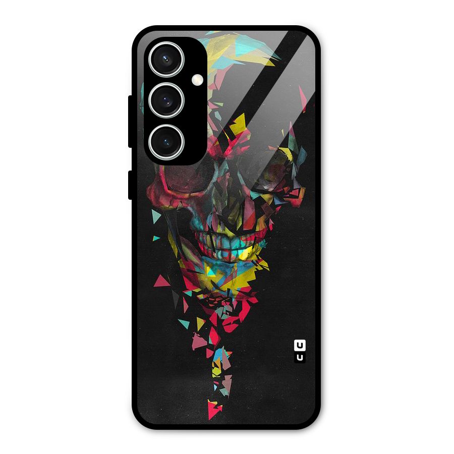 Colored Skull Shred Glass Back Case for Galaxy S23 FE