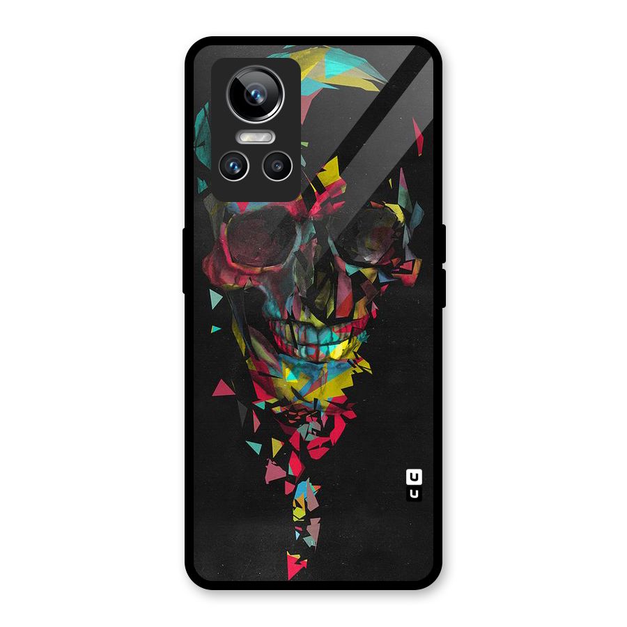 Colored Skull Shred Glass Back Case for Realme GT Neo 3