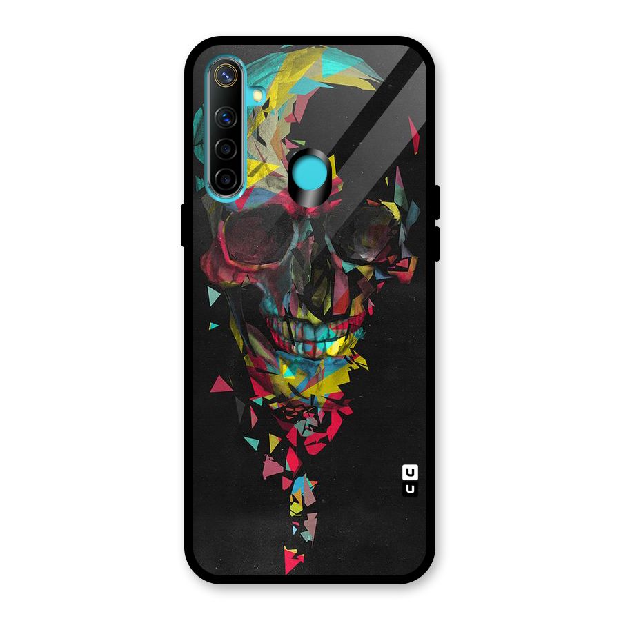 Colored Skull Shred Glass Back Case for Realme Narzo 10