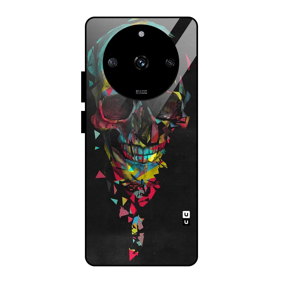 Colored Skull Shred Glass Back Case for Realme Narzo 60 5G
