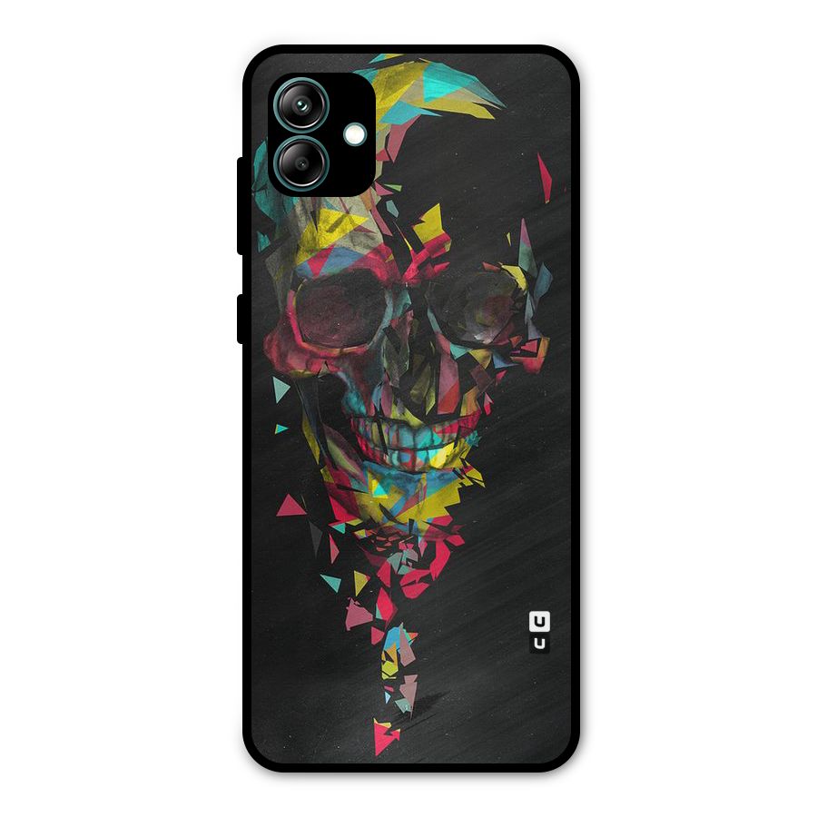 Colored Skull Shred Metal Back Case for Galaxy A04