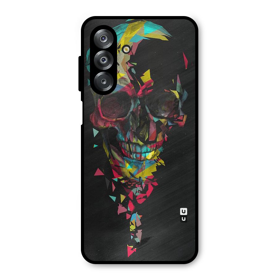 Colored Skull Shred Metal Back Case for Galaxy A26