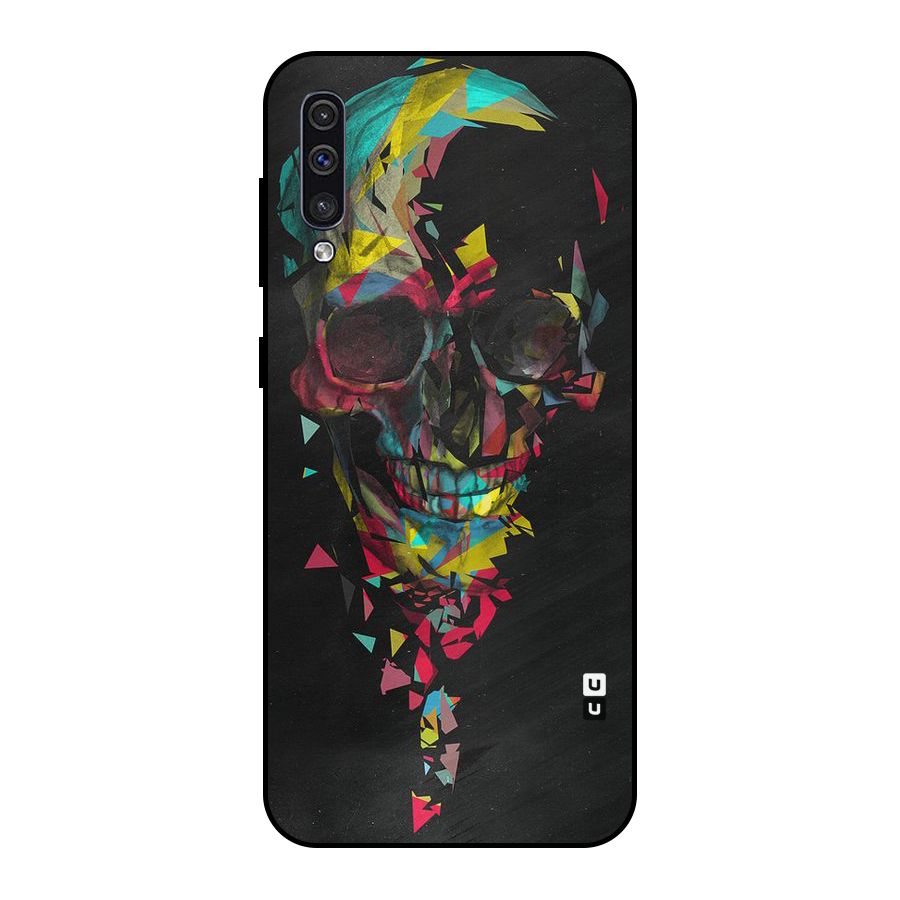 Colored Skull Shred Metal Back Case for Galaxy A30s