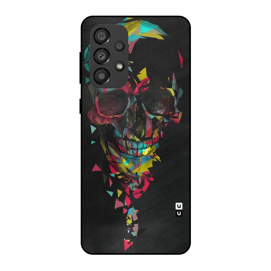 Colored Skull Shred Metal Back Case for Galaxy A33 5G