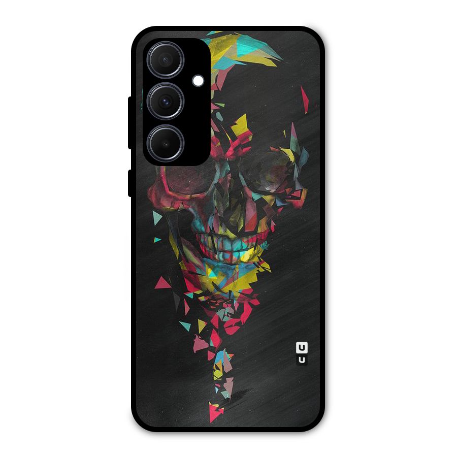 Colored Skull Shred Metal Back Case for Galaxy A35