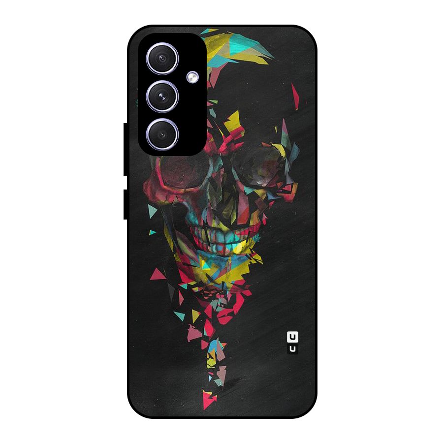 Colored Skull Shred Metal Back Case for Galaxy A54