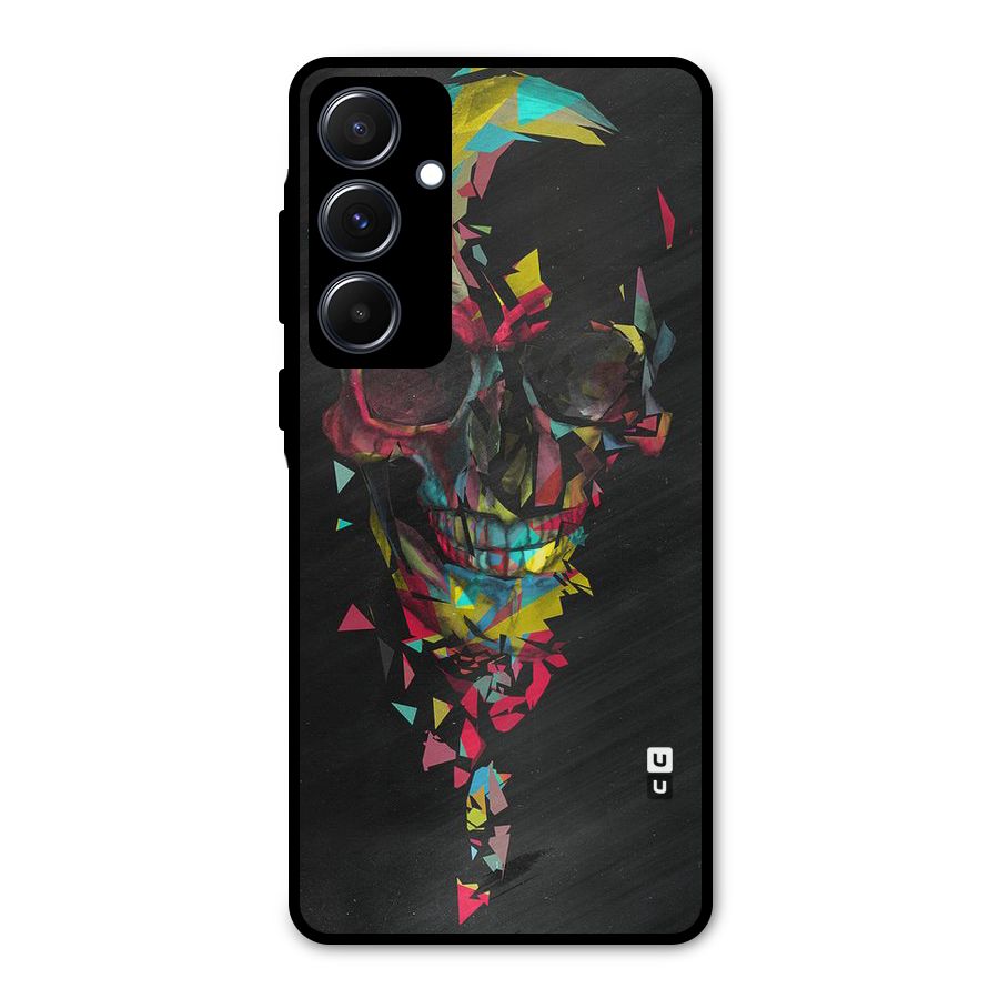Colored Skull Shred Metal Back Case for Galaxy A55