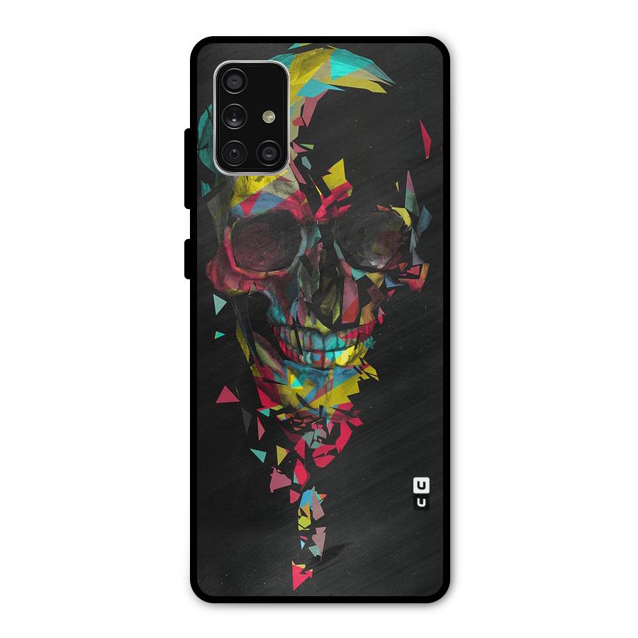 Colored Skull Shred Metal Back Case for Galaxy A71