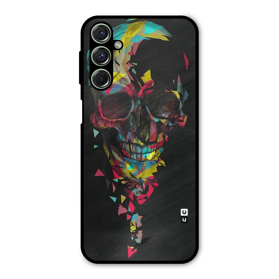 Colored Skull Shred Metal Back Case for Galaxy F34