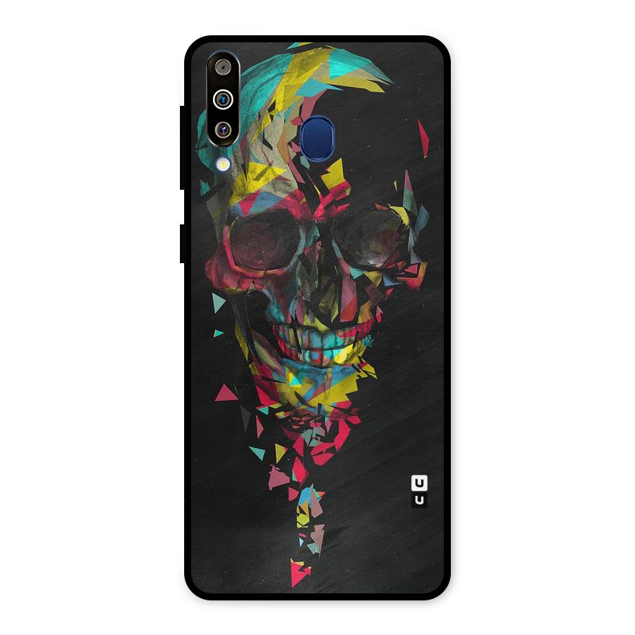 Colored Skull Shred Metal Back Case for Galaxy M30